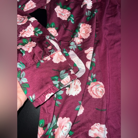 Matilda Jane Heart 2 Heart Floral Lace W/ Ruffle Long Sleeve Top Size Large NWT - Picture 2 of 5